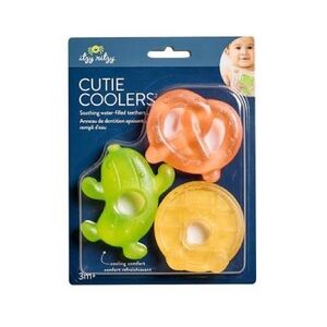 NWT Itzy Ritzy Cutie Coolers Teether Set - Bright, Colorful, Food Set, 3m+